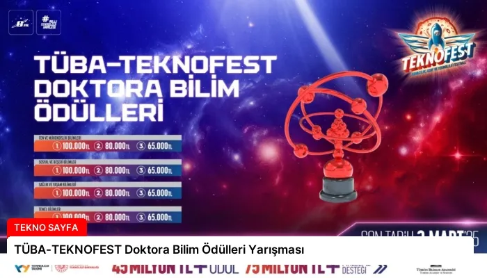 TÜBA-TEKNOFEST Doktora Bilim Ödülleri Yarışması