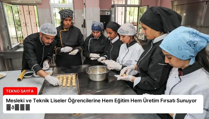 Mesleki ve Teknik Liseler Öğrencilerine Hem Eğitim Hem Üretim Fırsatı Sunuyor ⏬👇