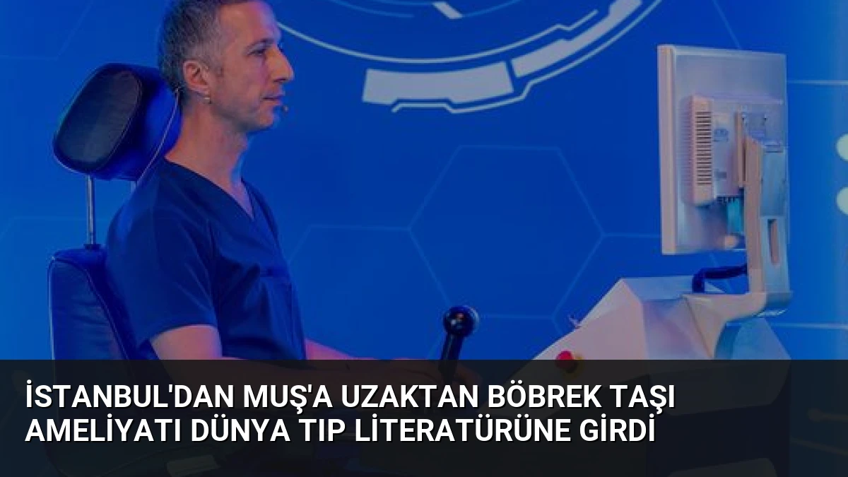 İstanbul’dan Muş’a Uzaktan Böbrek Taşı Ameliyatı Dünya Tıp Literatürüne Girdi