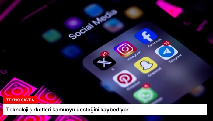 Teknoloji şirketleri kamuoyu desteğini kaybediyor