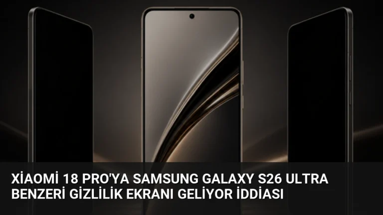 Xiaomi 18 Pro’ya Samsung Galaxy S26 Ultra Benzeri Gizlilik Ekranı Geliyor İddiası