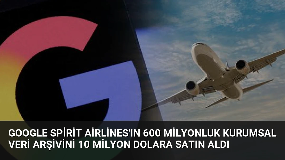Google Spirit Airlines’ın 600 Milyonluk Kurumsal Veri Arşivini 10 Milyon Dolara Satın Aldı