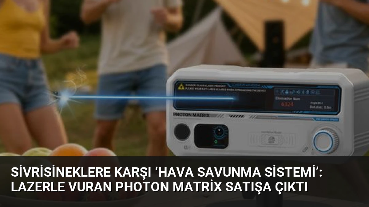 Sivrisineklere karşı ‘hava savunma sistemi’: Lazerle vuran Photon Matrix satışa çıktı