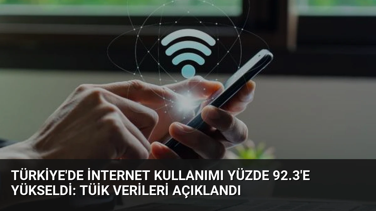 Türkiye’de İnternet Kullanımı Yüzde 92.3’e Yükseldi: TÜİK Verileri Açıklandı