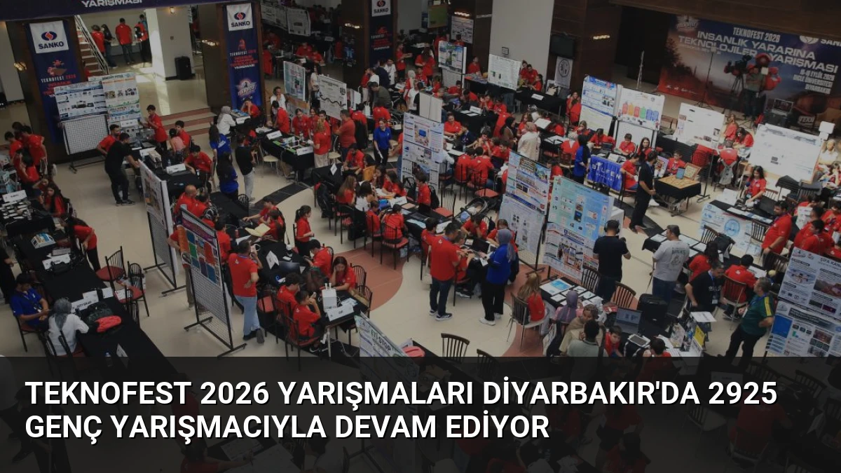 Teknofest 2026 Yarışmaları Diyarbakır’da 2925 Genç Yarışmacıyla Devam Ediyor