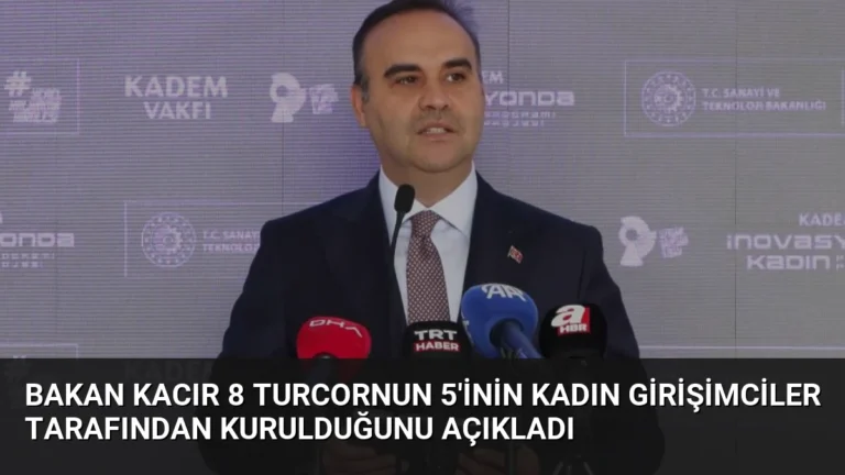 Bakan Kacır 8 Turcornun 5’inin Kadın Girişimciler Tarafından Kurulduğunu Açıkladı